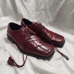 Giorgio Brutini Privet Collection Genuine Eel Skin Leather Oxfords